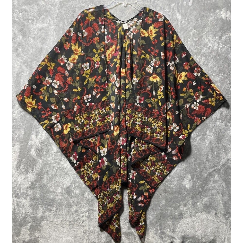 C EST. 1946 Sheer One Size Floral Kimono Women’s
